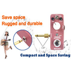 Straight 1/4 Inch Guitar Pedal Coupler 6.35mm TS Male to Male Audio Connector for Effects Pedalboard Gold Plated