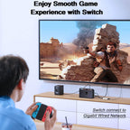 USB to Ethernet Adapter USB 3.0 to RJ45 Gigabit LAN Network Converter 1000Mbps Wired Internet for Nintendo Switch OLED MacBook PC Laptop Surface XPS