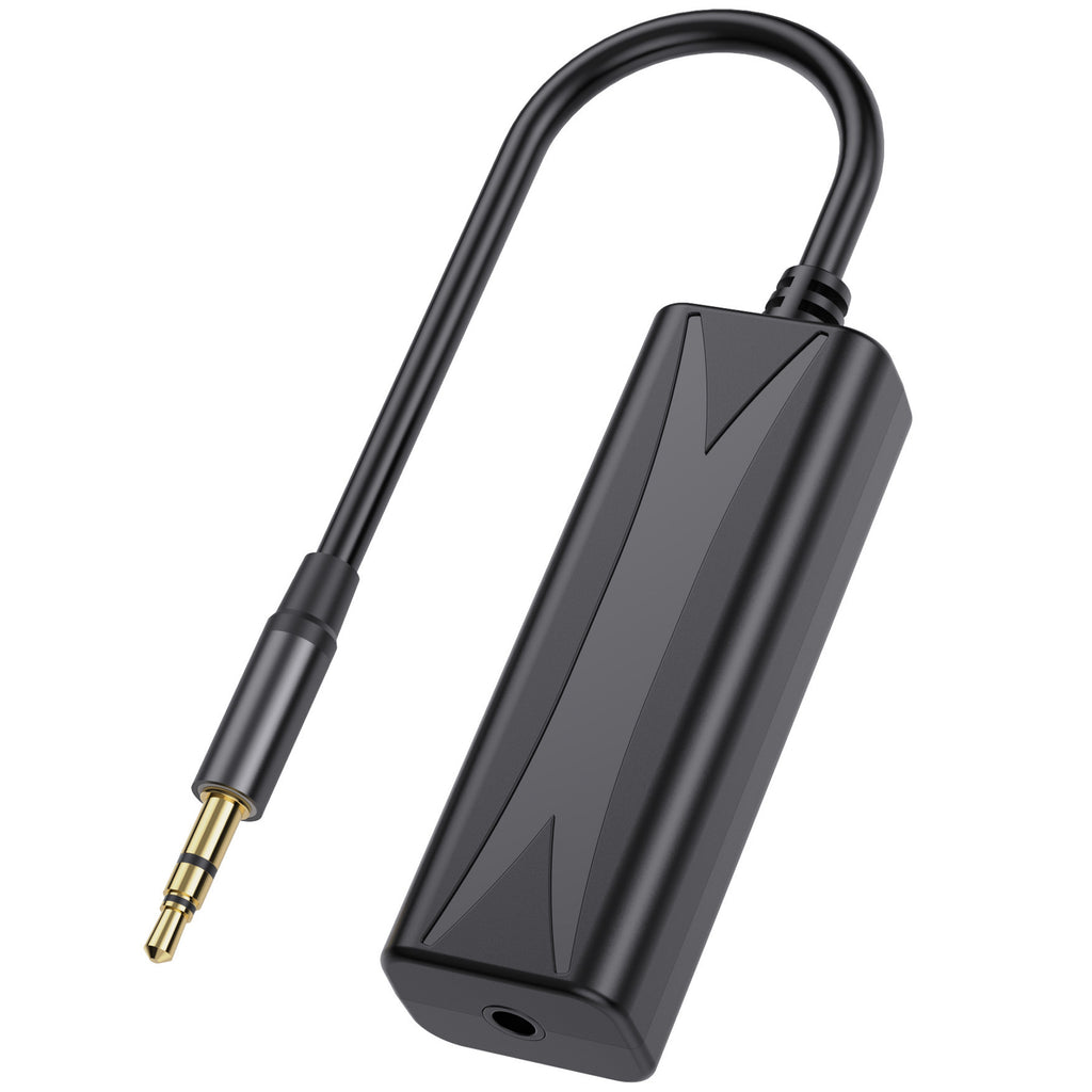 Ground Loop Noise Isolator 3.5mm AUX Audio Filter Buzz Hum Eliminator with 3.5mm Cable for Car Audio System Home Stereo Bluetooth Receiver Speaker PC