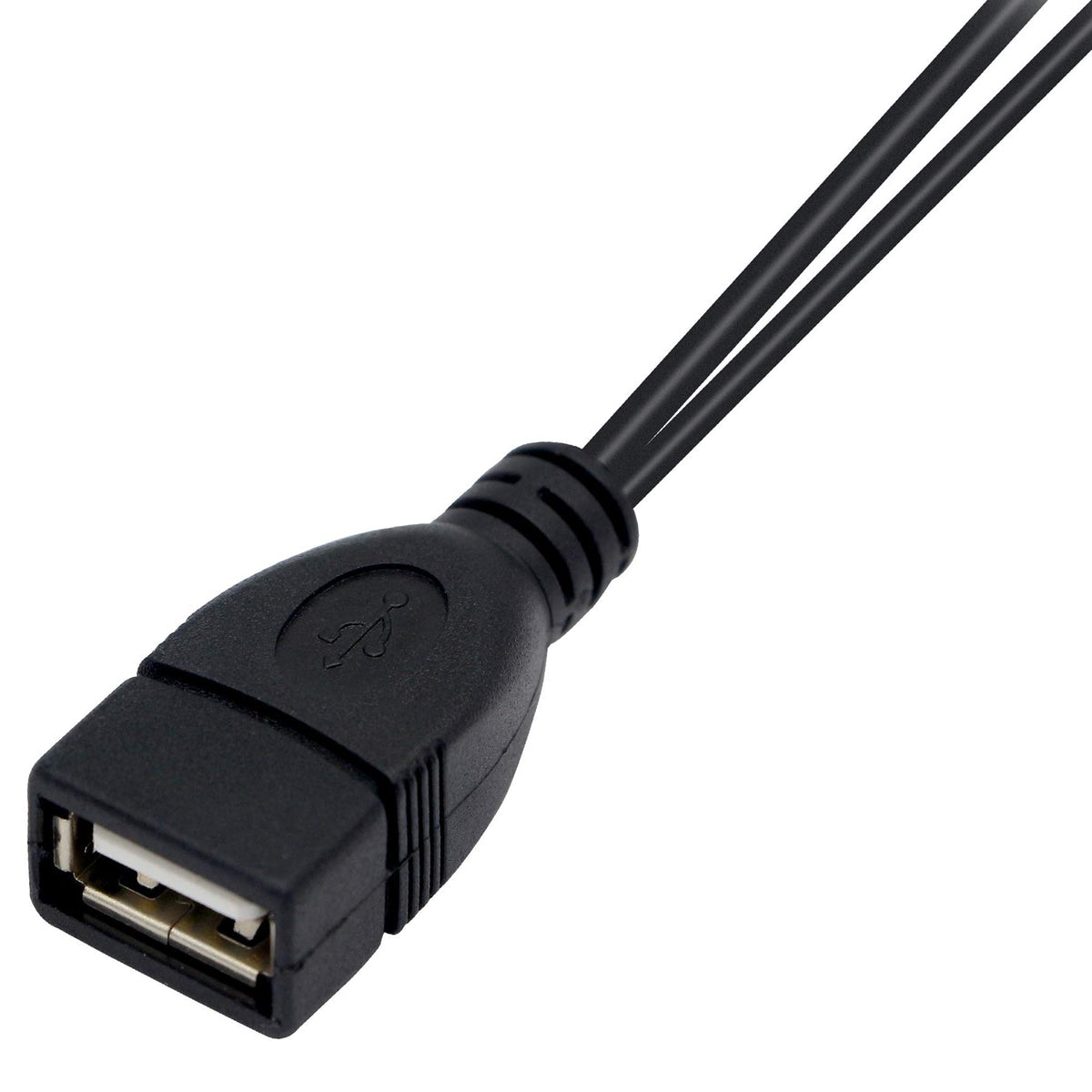 USB 2.0 A Female to Dual USB A Male Y Splitter Power Extra Charging Cord Data Sync Hub Cable for PC Computer Laptop External Hard Drive Keyboard