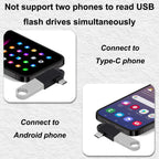 2 in 1 USB OTG Adapter Type C and Micro USB Male to USB 3.0 Female Converter for Android Phone Tablet Laptop Flash Drive Mouse Keyboard Controller