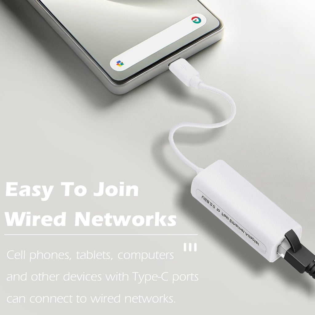USB C to Ethernet Adapter 100Mbps Type C to RJ45 Fast Ethernet LAN Network Converter Cable for MacBook Pro Surface Book Dell XPS HP Spectre Yoga PC