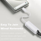 USB C to Ethernet Adapter 100Mbps Type C to RJ45 Fast Ethernet LAN Network Converter Cable for MacBook Pro Surface Book Dell XPS HP Spectre Yoga PC