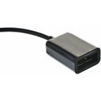 3.5mm Male AUX Audio Plug to USB 2.0 Female Adapter Cable 15cm for Car Radio Stereo with MP3 Decoding Function Play U Disk Flash Drive