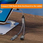 USB to Dual USB Splitter Cable USB A Male to 2 USB Female Y Cord 2 Port Hub Adapter Data Sync Dual Charging Extender for Laptop PC Car Flash Drive