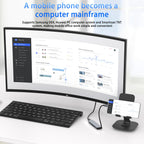 5 in 1 USB C Hub 4K HDMI Multiport Adapter 100W PD USB C 2.0 Data Port USB 3.0 2.0 Type C Dock for MacBook Pro Air M3 M2 M1 iPad Pro iPhone 15 Dell HP