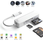 USB C to XD SD Micro SD Card Reader 3 in 1 Camera Memory Card Adapter Dongle for Olympus Fuji XD Picture Card iPhone 15 16 iPad Mac Android PC