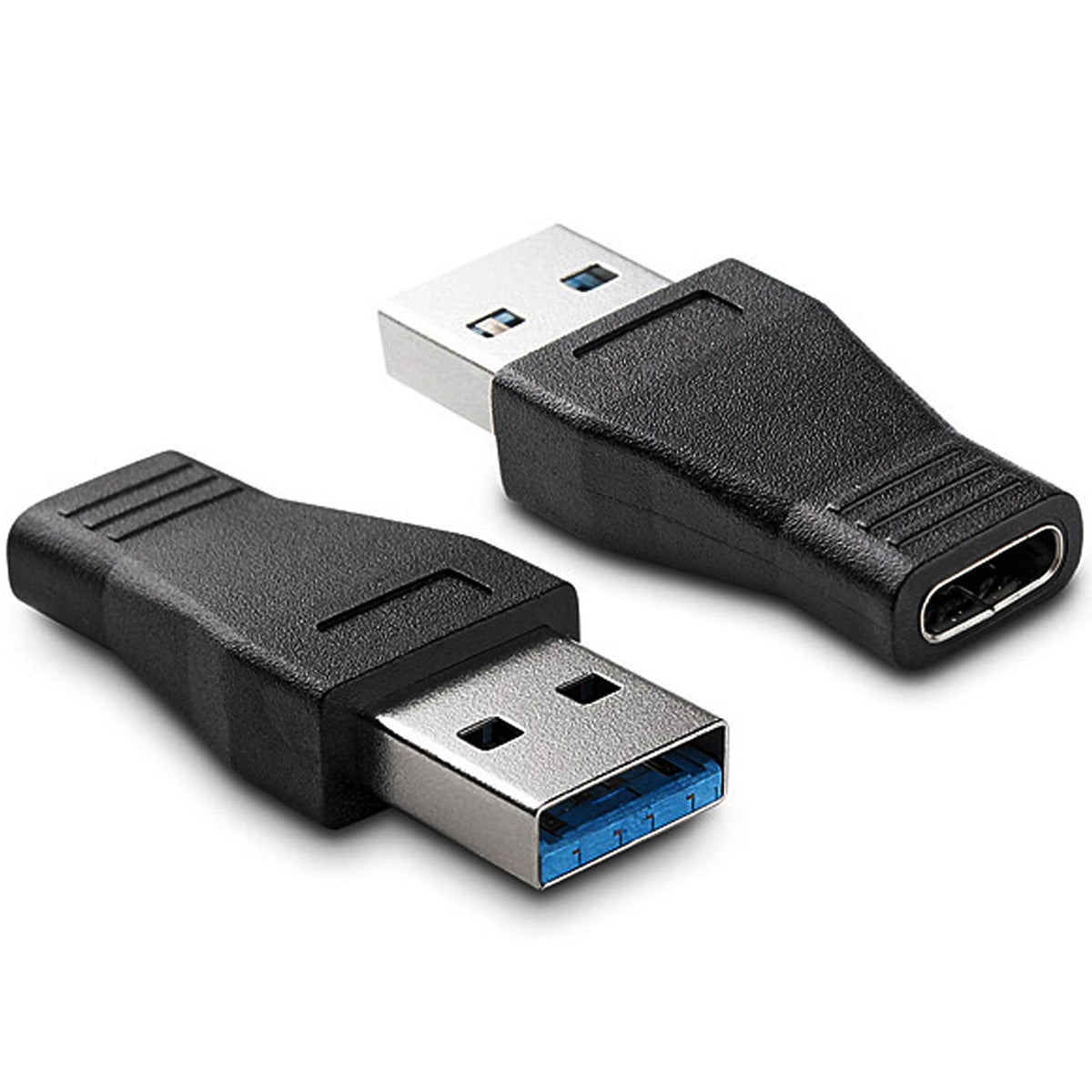 USB C Female to USB 3.0 A Male Adapter 10Gbps Straight Type C to USB Converter Fast Charge Data Sync for PC Laptop Tablet Phone Hard Drive