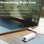 USB to Ethernet Adapter 100Mbps USB A to RJ45 Fast Ethernet LAN Network Converter Cable for PC Laptop Desktop TV Box Windows 11 10 8 7 macOS Linux