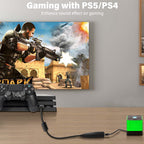 5Hv2 USB External Sound Card Virtual 7.1 Surround Sound USB to 3.5mm Audio Mic Jack Adapter Cable for PC Laptop Desktop PS4 PS5 Mac Windows