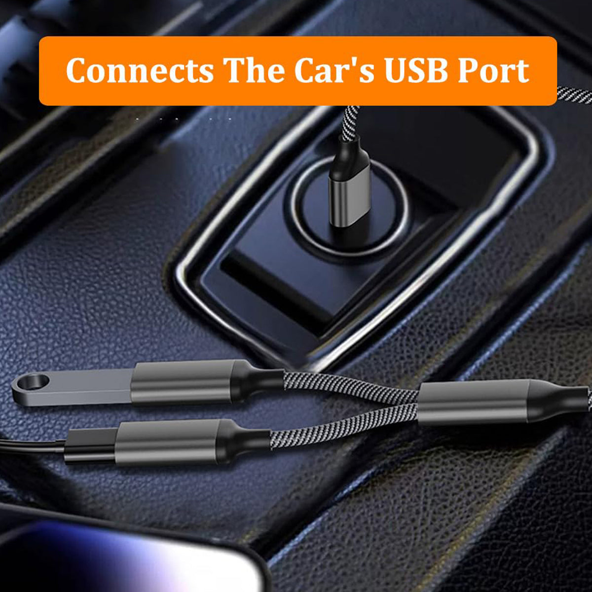 USB to Dual USB Splitter Cable USB A Male to 2 USB Female Y Cord 2 Port Hub Adapter Data Sync Dual Charging Extender for Laptop PC Car Flash Drive