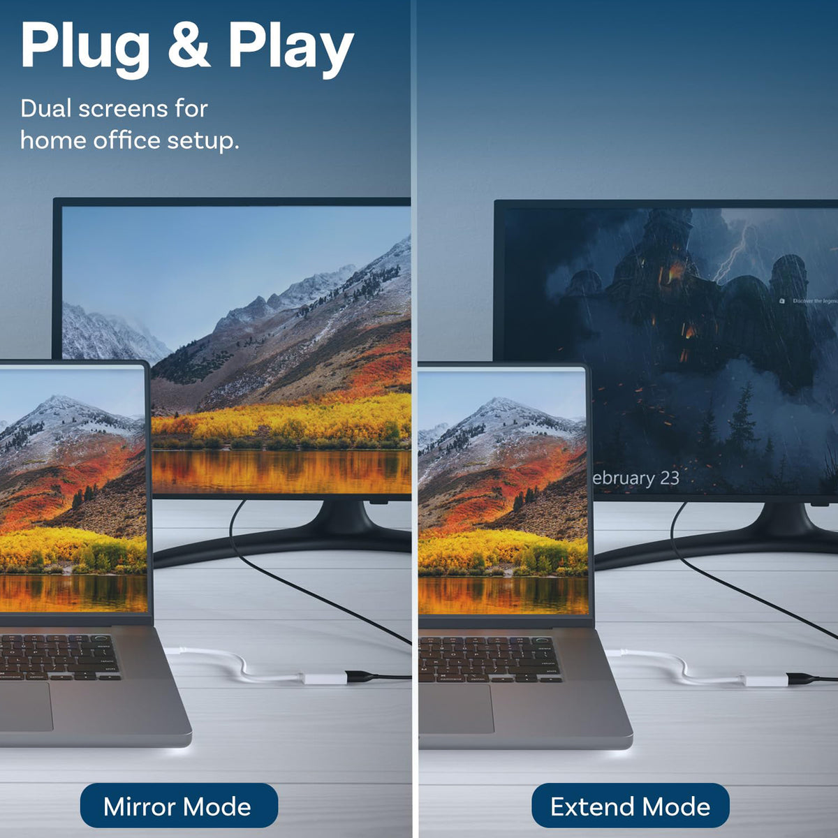Mini DisplayPort to HDMI Adapter 1080P Mini DP Thunderbolt 2 to HDMI Converter for MacBook Surface Pro ThinkPad Dell XPS HDTV Monitor Projector