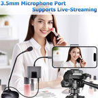 USB C to RJ45 Ethernet Adapter 10/100Mbps with 3.5mm Audio Jack and USB C Charging for iPhone 15 16 iPad Pro Galaxy