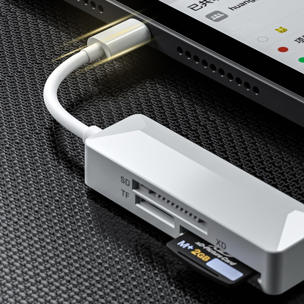 USB C to XD SD Micro SD Card Reader 3 in 1 Camera Memory Card Adapter Dongle for Olympus Fuji XD Picture Card iPhone 15 16 iPad Mac Android PC