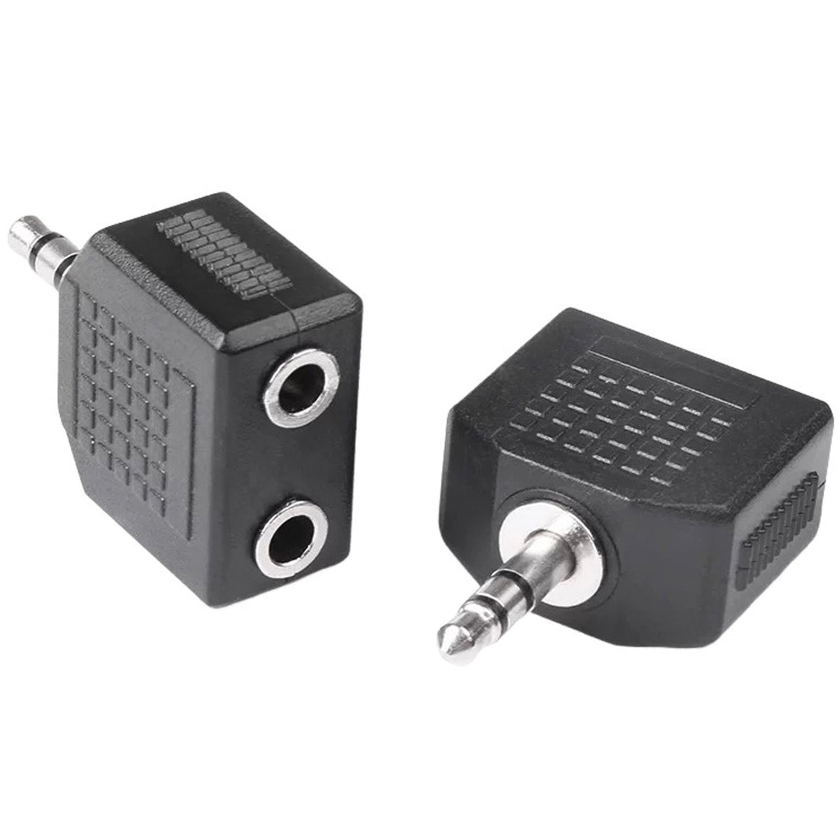 3.5mm Stereo Headphone Splitter 1 Male to 2 Female Audio Jack Y Adapter Dual Headphone Sharing for Phone Tablet Laptop MP3 CD Player