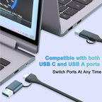 2.5Gbps USB C and USB A to Ethernet Adapter 2.5G RJ45 LAN Network Converter RTL8156BG for MacBook Pro Air Dell XPS Surface iPhone 15 16 iPad Pro PC