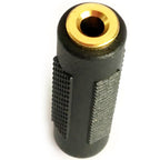 3.5mm Female to Female Audio Adapter 1/8 Inch TRS Stereo AUX Coupler Gold Plated Headphone Cable Extender Joiner for Car Speaker PC Laptop Headset