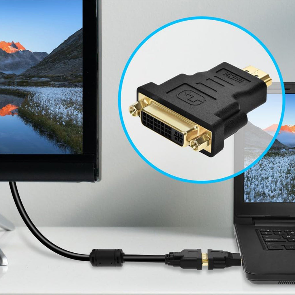 Bidirectional HDMI Compatible Male to DVI D Single Link Female Adapter 1080P Gold Plated for Graphics Card DVD Blu Ray Monitor TV