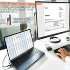 USB 3.0 Extension Cable Male to Female 90 Degree Up Down Angle 23cm 5Gbps SuperSpeed for PC Laptop Hard Drive Keyboard Mouse USB Hub