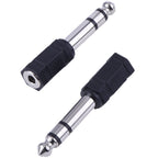 6.35mm to 3.5mm Audio Adapter 1/4 Male to 1/8 Female Stereo Headphone Jack Plug Converter TRS for Guitar Amp Digital Piano Mixer Amplifier AV Receiver