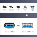 20cm USB 3.0 Type A Male to Female Extension Cable 5Gbps USB Extender for Laptop Keyboard Mouse Printer Flash Drive