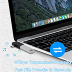 2 in 1 USB OTG Adapter Type C and Micro USB Male to USB 3.0 Female Converter for Android Phone Tablet Laptop Flash Drive Mouse Keyboard Controller