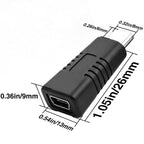 USB C to Mini USB Adapter Type C Male to Mini B 5 Pin Female Converter 480Mbps Data Charging for Dash Cam GPS Digital Camera MP3 Player MacBook PC