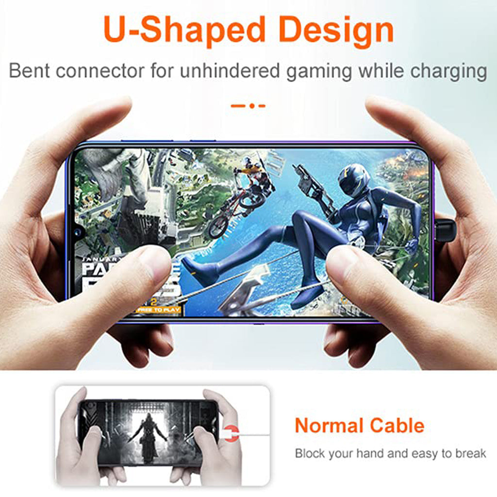 180 Degree USB C to Micro USB Adapter U Shaped Type C Male to Micro USB Female Data Sync Charging Converter for Samsung Galaxy S9 MacBook Google Pixel