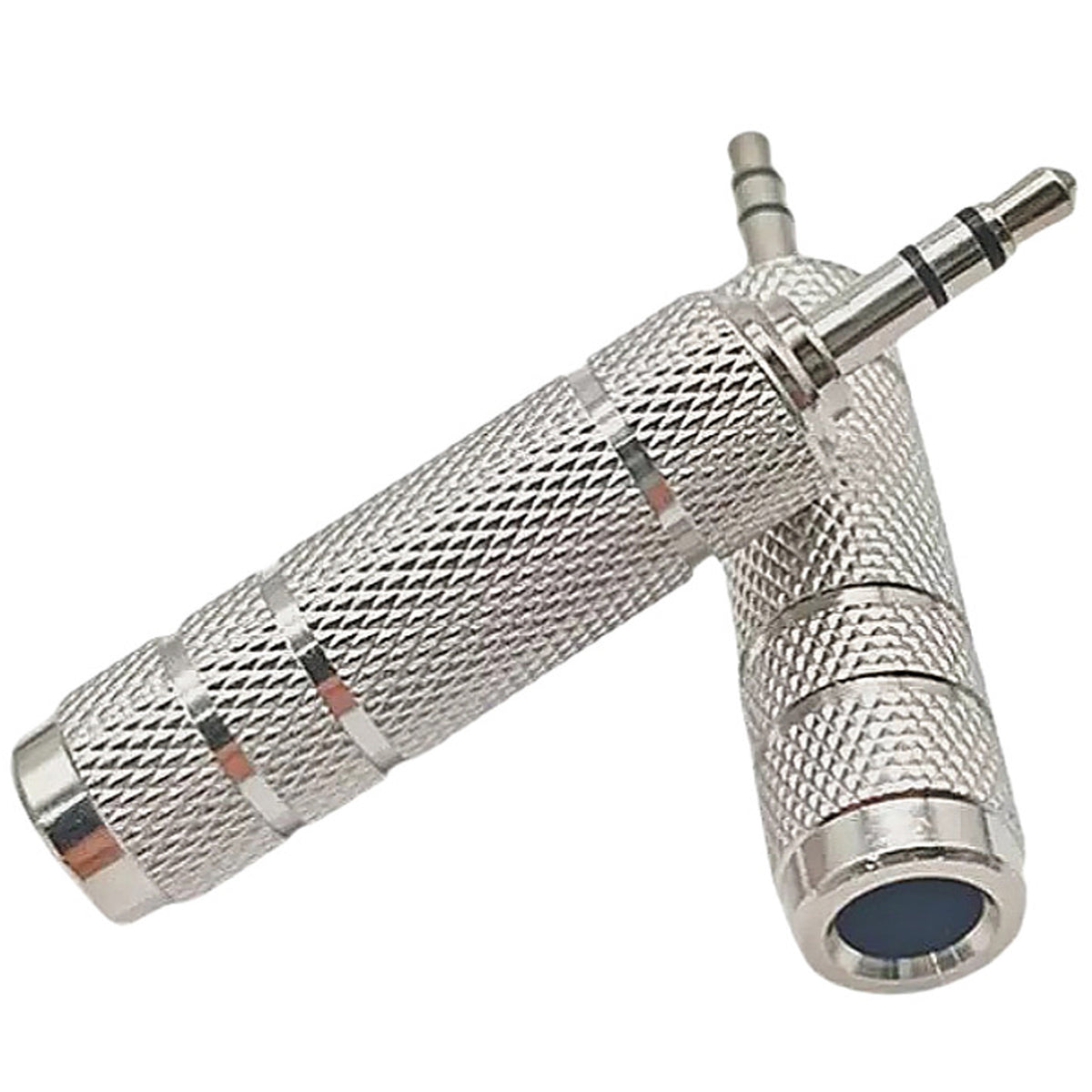 3.5mm to 6.35mm Audio Adapter 1/8 Male to 1/4 Female Stereo Headphone Jack Plug Converter TRS for PC Laptop Guitar Amp Speaker Mixing Console Receiver