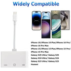 USB C to RJ45 Ethernet Adapter 100Mbps Wired LAN Network Adapter with USB A Port Type C Charging Port Plug and Play for Type C Smartphone iPhone