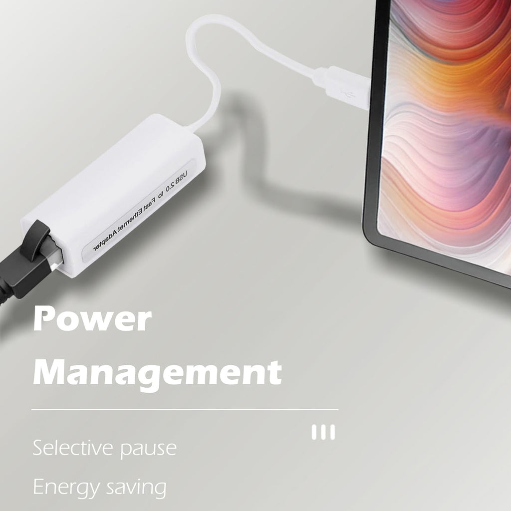 USB C to Ethernet Adapter 100Mbps Type C to RJ45 Fast Ethernet LAN Network Converter Cable for MacBook Pro Surface Book Dell XPS HP Spectre Yoga PC