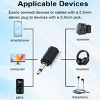 3.5mm Mono Male to Stereo Female Adapter 2 Pole TS to 3 Pole TRS 1 8 Inch Audio Converter for Headphones Scanner Ham Radio Radio Speaker