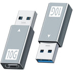 USB A Male to USB C Female Adapter USB 3.1 Gen 2 10Gbps Data Converter 5V 3A Charging USB C Headphone for Laptop PC Phone