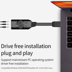 GS3 USB External Gaming Sound Card Virtual 7.1 Surround Sound 3.5mm Audio Adapter Volume Control Mic Mute EQ for PC Laptop Desktop PS4 PS5 Mac
