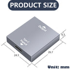 USB C to Dual USB A Female Splitter Adapter One Data and Charging Port One Charging Only Port for Laptop PC Power Bank