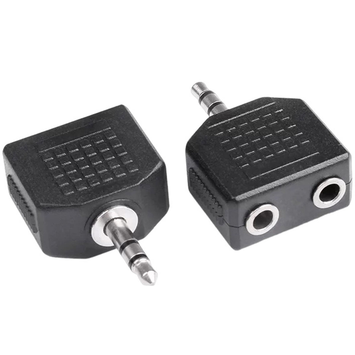 3.5mm Stereo Headphone Splitter 1 Male to 2 Female Audio Jack Y Adapter Dual Headphone Sharing for Phone Tablet Laptop MP3 CD Player