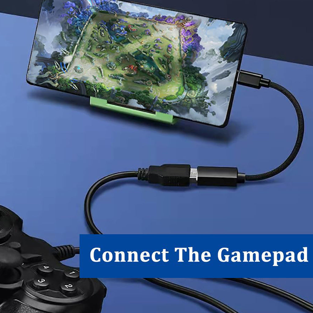 USB C to USB Adapter Type C Male to USB Female OTG Cable for iPhone 16 15 Pro Max MacBook Samsung Galaxy Android Connect USB Drive Mouse Keyboard