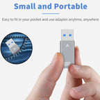 USB A Male to USB C Female Adapter USB 3.1 Gen 2 10Gbps Data Converter 5V 3A Charging USB C Headphone for Laptop PC Phone