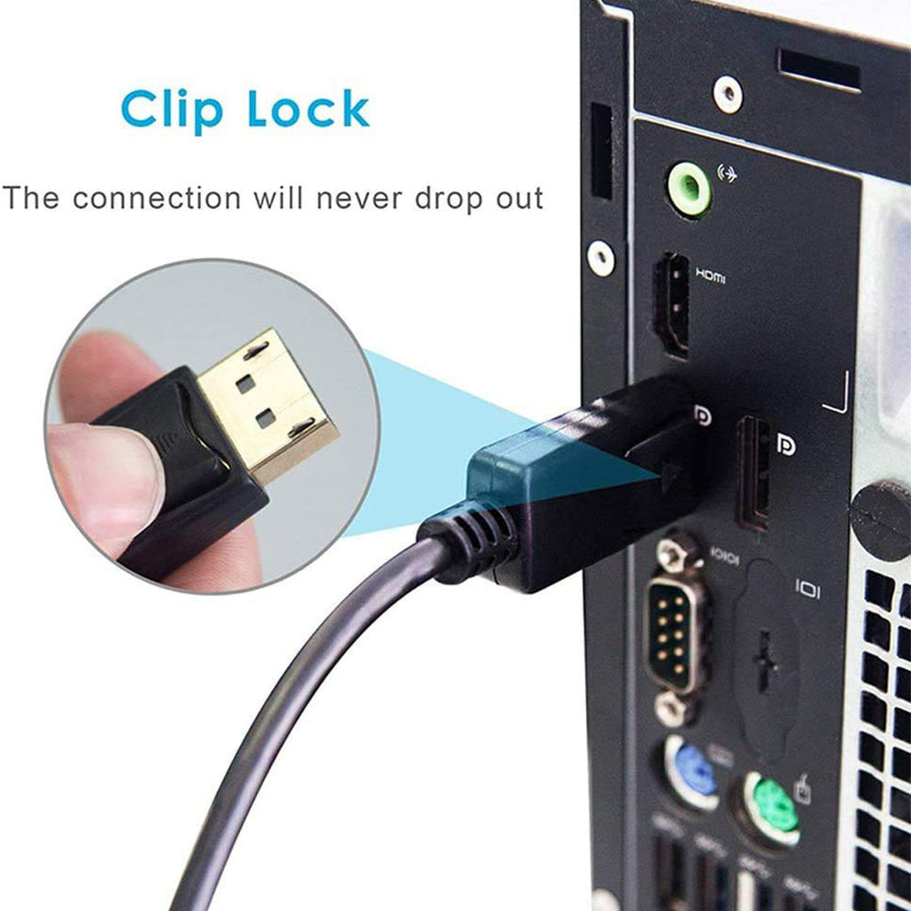 Passive DisplayPort to HDMI Adapter DP Male to HDMI Female 1080p for DP Plus Plus Desktop Laptop Monitor TV Projector
