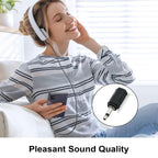 3.5mm Mono Male to Stereo Female Adapter 2 Pole TS to 3 Pole TRS 1 8 Inch Audio Converter for Headphones Scanner Ham Radio Radio Speaker
