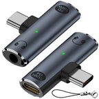 USB C to 3.5mm Headphone Adapter with 100W PD Charging DAC Audio TRRS Mic USB C Charger Port for iPhone 16 15 Galaxy Pixel iPad