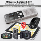 Mini USB OTG Cable USB A Female to Mini USB 5 Pin Male Adapter Braided Host Cord for Dash Cam Car Navigation GPS Digital Camera MP3 MP4 Tablet Recorder