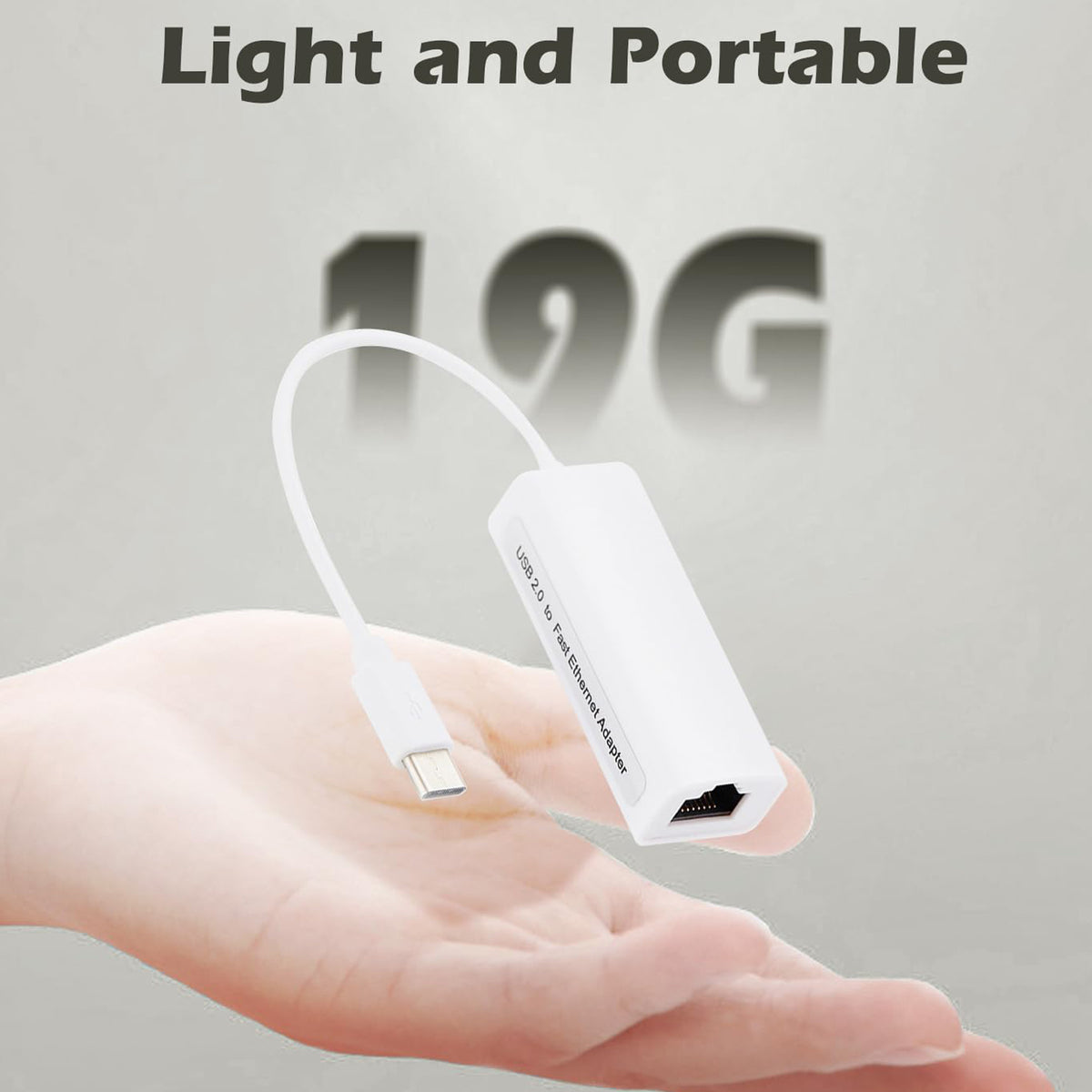 USB C to Ethernet Adapter 100Mbps Type C to RJ45 Fast Ethernet LAN Network Converter Cable for MacBook Pro Surface Book Dell XPS HP Spectre Yoga PC