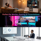 USB 2.0 Female Input to HDMI Male Output Phone Screen Mirroring Cable USB Power 5V 1A 1080p 1m for iPhone Android TV Monitor