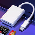 USB C to SD Card Reader Micro SD TF Dual Slot Memory Card Adapter Dongle for Camera Android Phone Tablet PC Laptop