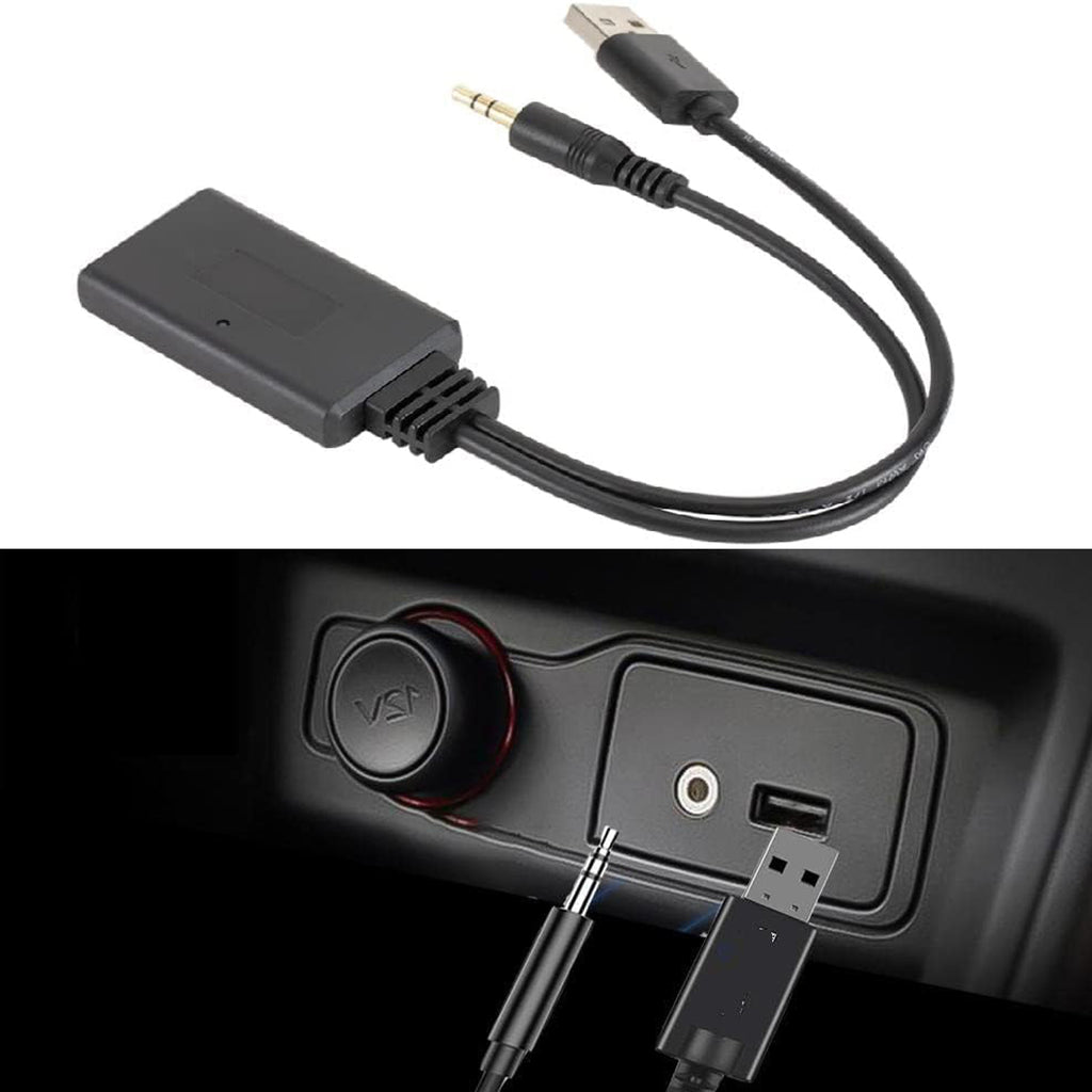 Bluetooth 5.0 Audio Receiver Adapter for BMW Mini Cooper Wireless Music Streaming Cable USB 3.5mm AUX for 1 3 5 6 7 Series X1 X3 X5 X6 R55 R56 R57