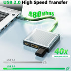 USB C to DisplayPort Adapter 8K 60Hz 4K 144Hz 3 in 1 Type C to DP Hub 100W PD Charging USB 2.0 Video Converter for MacBook Pro iPad Pro Laptop Monitor