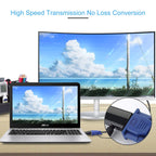 1080P HDMI to VGA Adapter Converter with 3.5mm Audio Output Cable HDMI Male to VGA Female Gold Plated for Laptop PC TV Box Xbox PS3 Monitor Projector