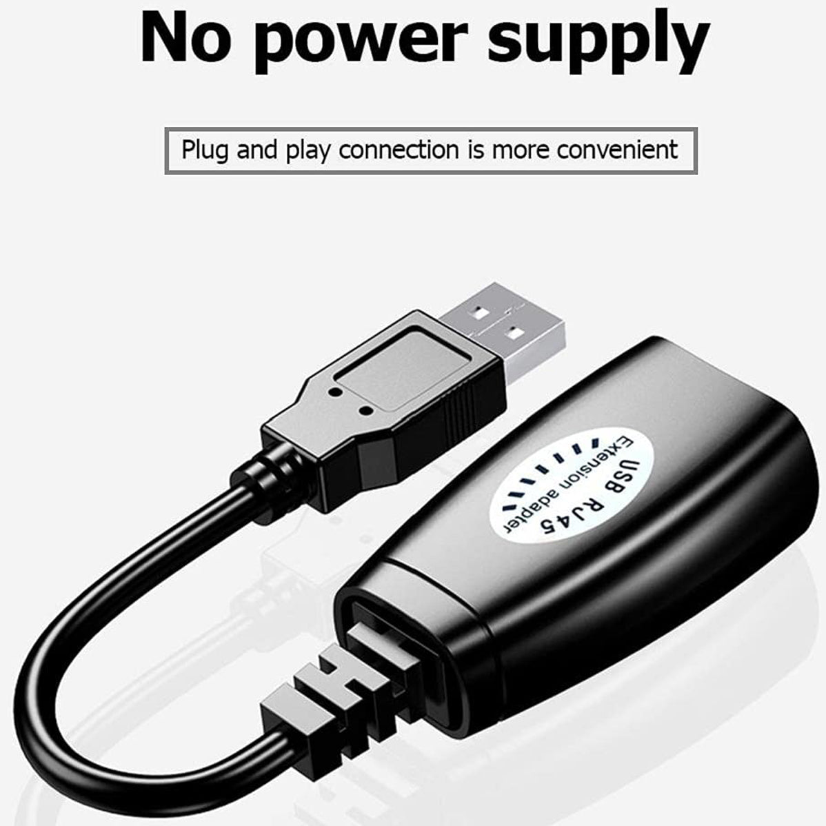 USB 2.0 Extender Over RJ45 Cat5 Cat5e Cat6 Cable Extension Adapter Set Up to 50m 164ft for PC Laptop Printer Mouse Keyboard Webcam