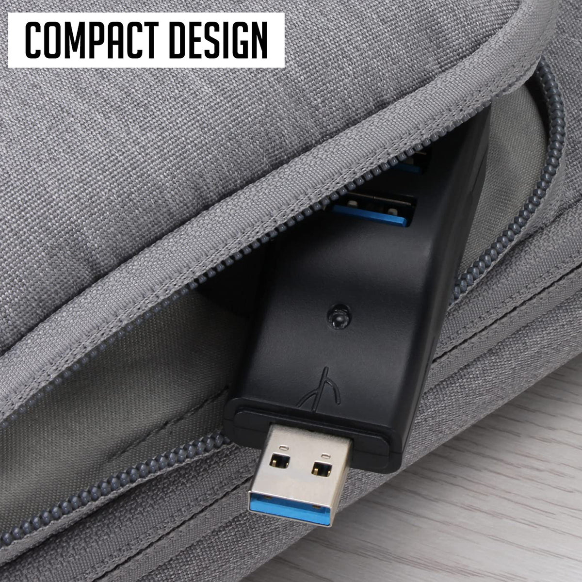 USB 3.0 Hub 4 Port Data Splitter Mini Direct Plug USB A Expander 5Gbps Adapter for Laptop Desktop PC Surface Pro XPS Flash Drive Keyboard and Mouse